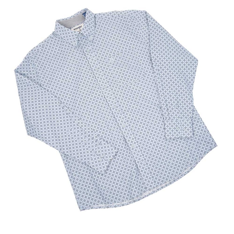 Wrangler Men’s George Strait Geo Print Shirt
