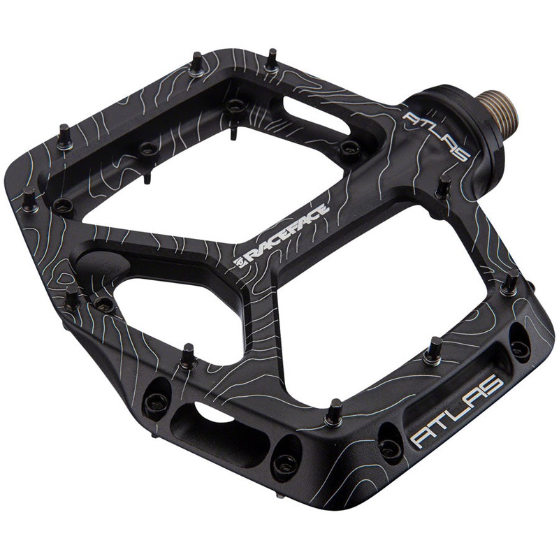 RaceFace Atlas Pedals – Platform, Aluminum, 9/16″, Black