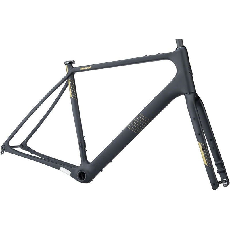 Salsa Warroad Carbon Frameset – 59cm, Black Black