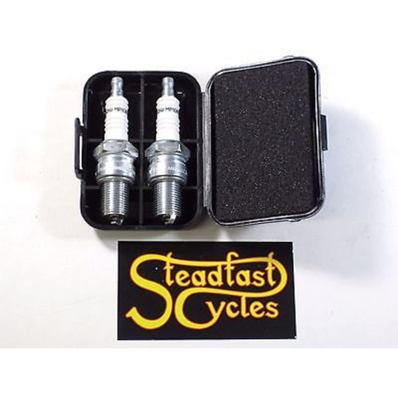 Spark plug caddy motorcycle Triumph Norton BSA plug case holder