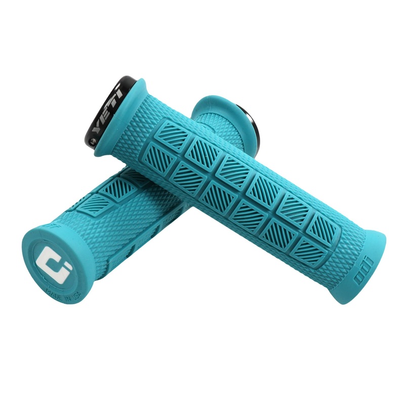 Yeti Cycles x ODI Elite Pro Grips – Turquoise, Lock-On