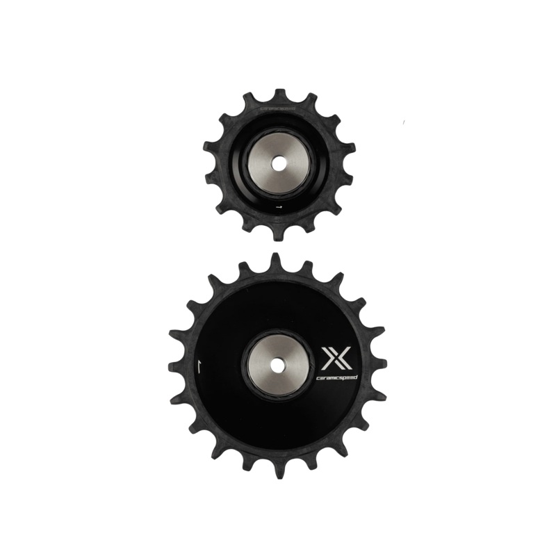 CeramicSpeed Oversized Pulley Wheels Alpha Disc 14/20 Black