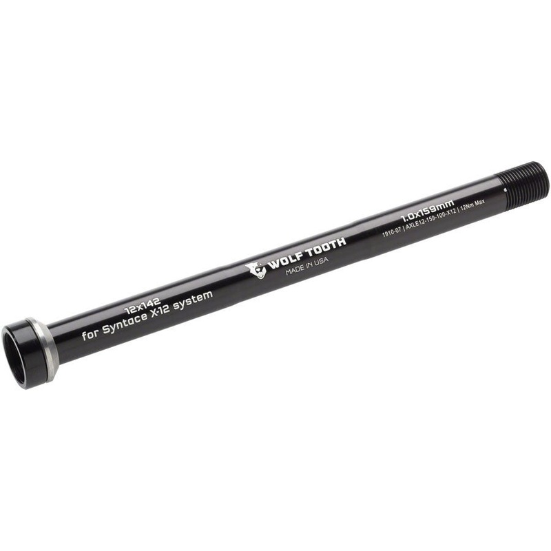 Wolf Tooth Rear Thru Axle – M12 1.0x159mm for 12x142mm – Black