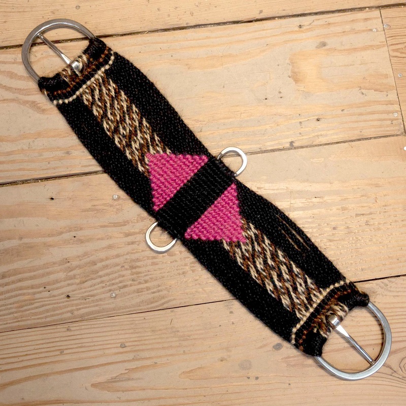 Ross Bullinger 26″ Black & PinkMohair Cinch