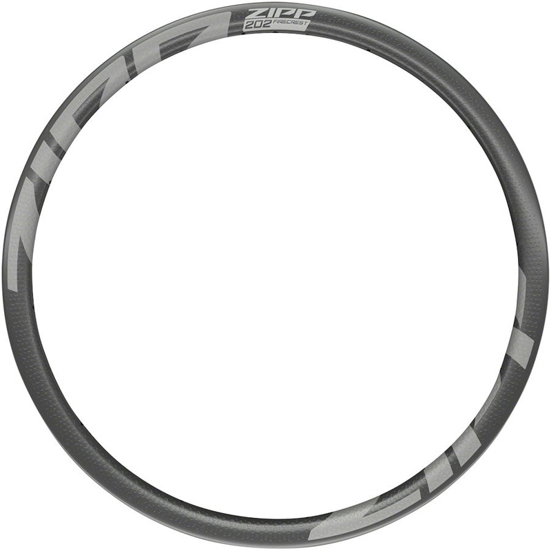 Zipp 202 Firecrest Carbon Rim – 700, Disc Brake, Matte Carbon, 24H, Front/Rear