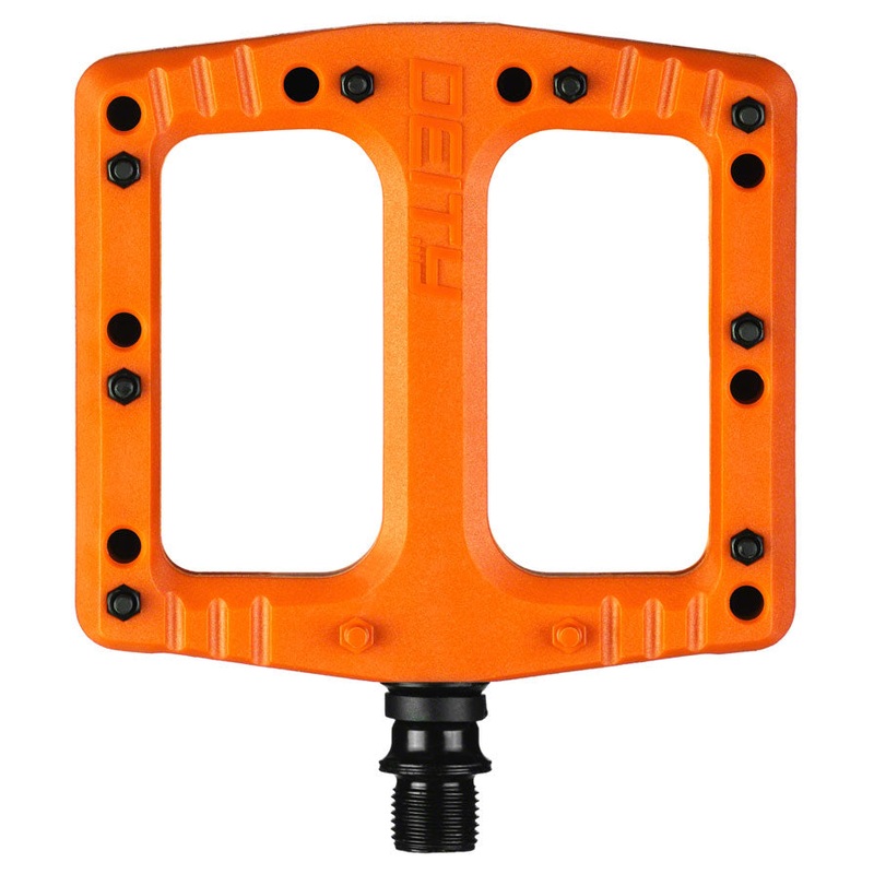 DEITY Deftrap Pedals – Platform, Composite, 9/16″, Orange