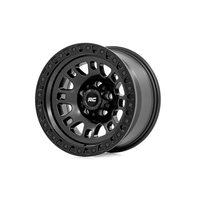 Rough Country | Rough Country 82 Series Wheel | One-Piece | Semi Gloss Black | 17×9 | 5×4.5 | -12mm | 82170913