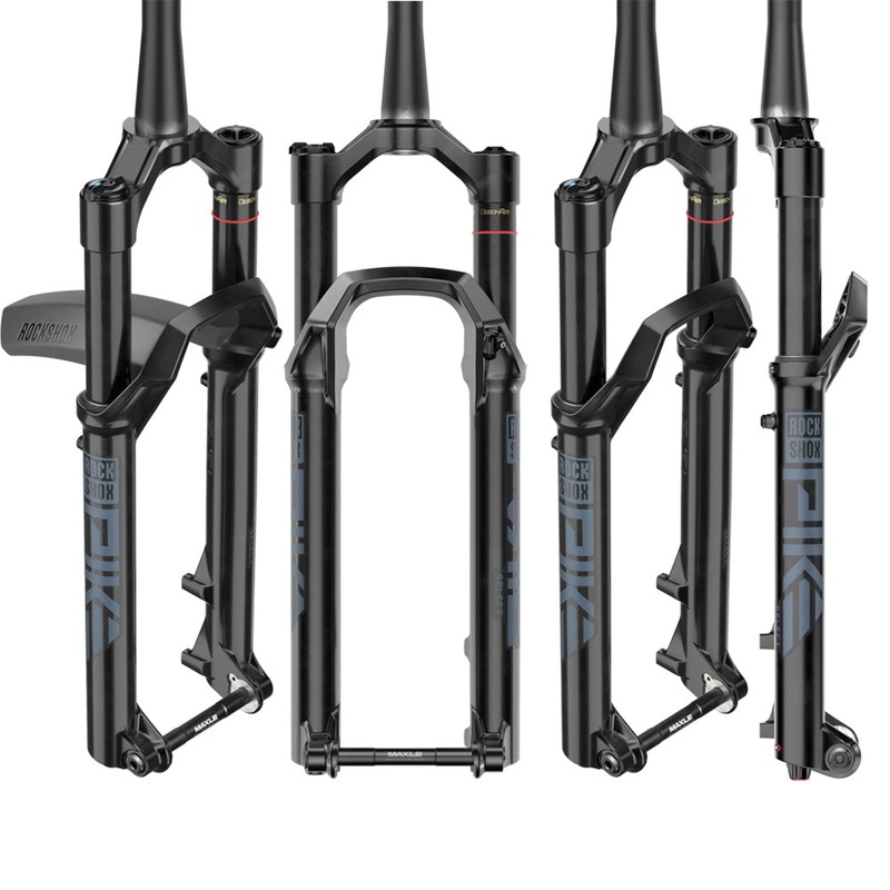 Rockshox Pike Select Charger RC Debonair+ C1 Fork – 27.5 Inch – 140mm – 15x110mm Boost – 44mm – Maxle Stealth – 2023 – Tapered 1 1-8-1.5 Inch – Gloss Black