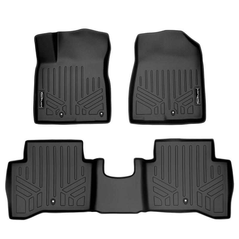 SMARTLINER Custom Fit Floor Liners For 2017-2021 Kia Niro Black