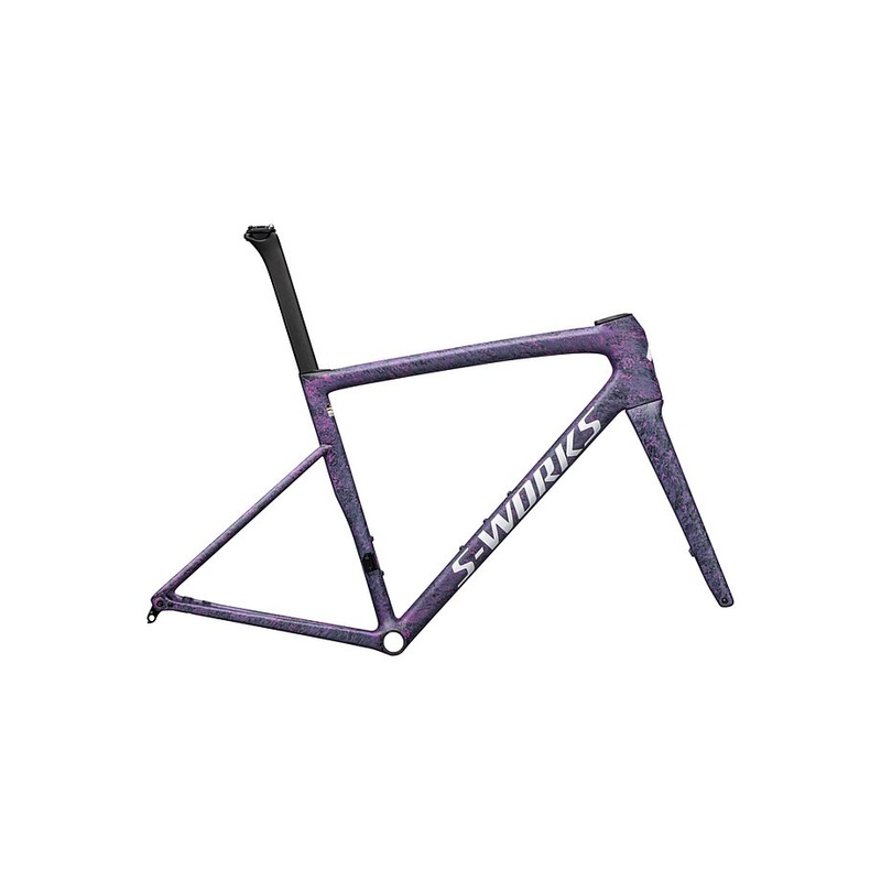 Specialized Tarmac Sl8 S-Works Frameset Satin Carbon / Rebel Pink + Deep Lake Metallic Blurred Impasto / Gloss White 52