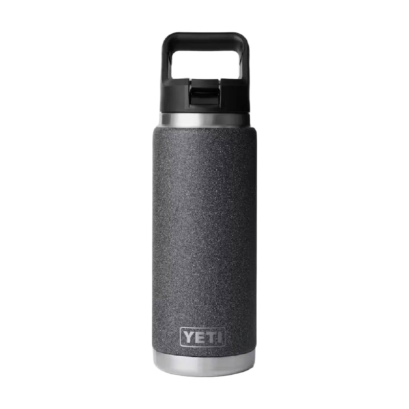 Yeti Rambler 26oz Straw Bottle – Black Stone