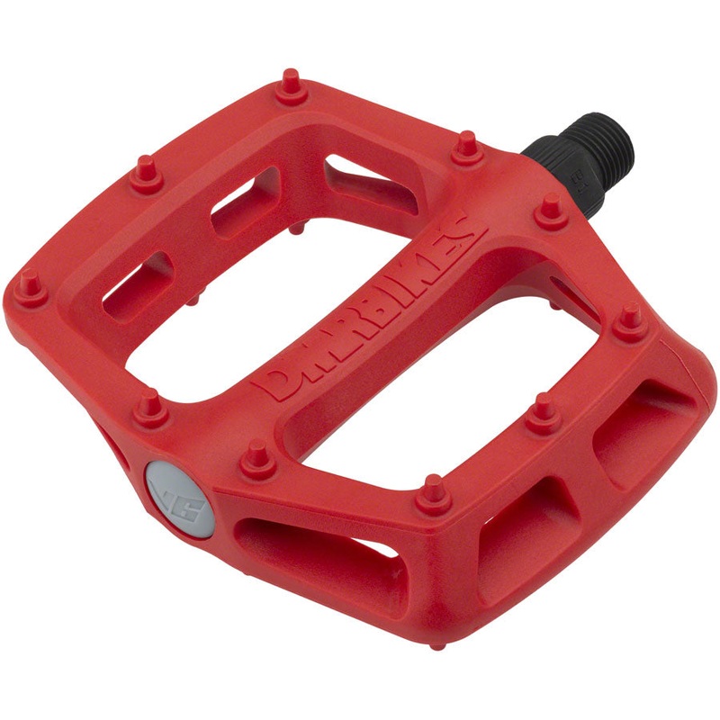 DMR V6 Pedals, 9/16″ Plastic Platform Red