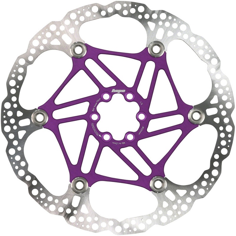 Floating Disc Brake Rotor – 220mm 6-Bolt Purple