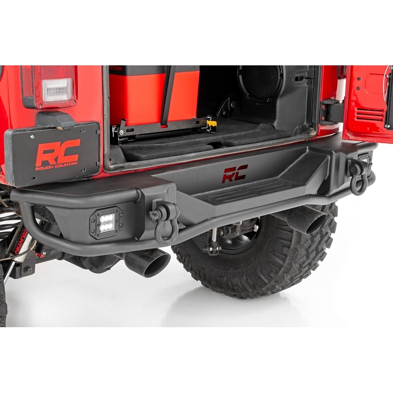 Rough Country | Rear Bumper | Tubular | Jeep Wrangler JK/Wrangler Unlimited  (2007-2018) | 10649