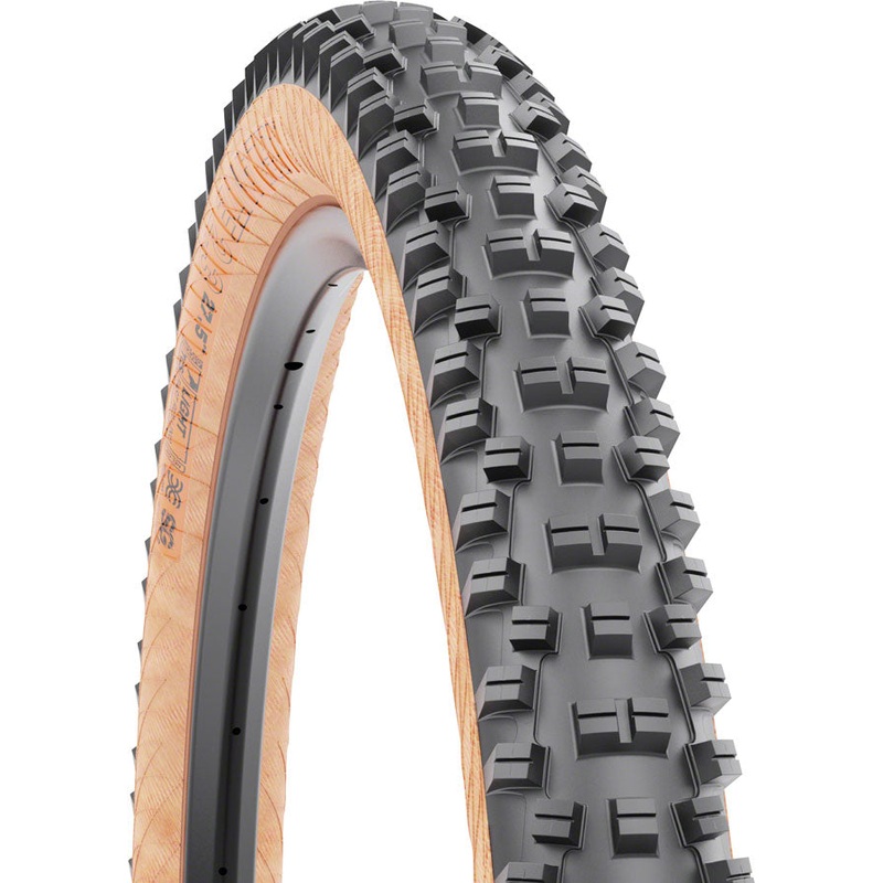 WTB Vigilante Tire – 29 x 2.3 TCS Tubeless Folding BLK/Tan Light/Fast Rolling Dual DNA SG2