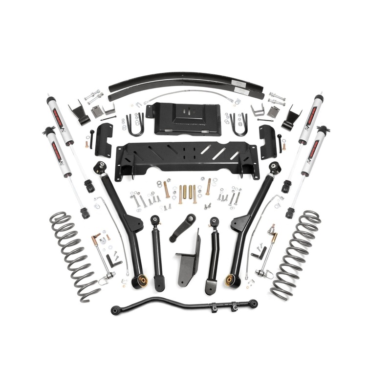 Rough Country | 4.5 Inch Lift Kit | Long Arm | AAL | NP242 | V2 | Jeep Cherokee XJ 4WD (84-01) | 61670