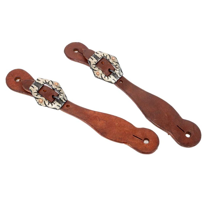 Teskey’s Youth Teardrop Spur Strap w/Hex Buckle