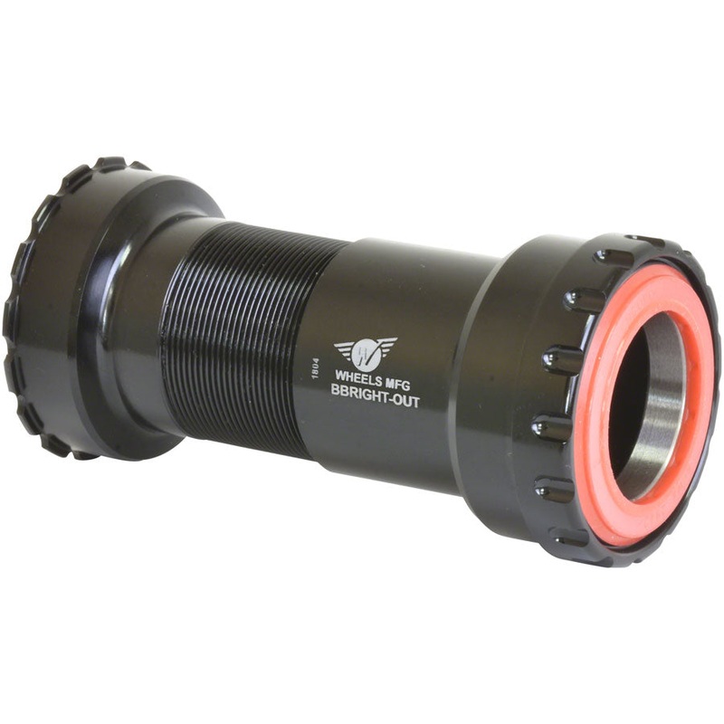 Wheels Manufacturing PressFit BBRight Thread-Together Bottom Bracket – DUB Spindle, ABEC-3 Bearing, Black