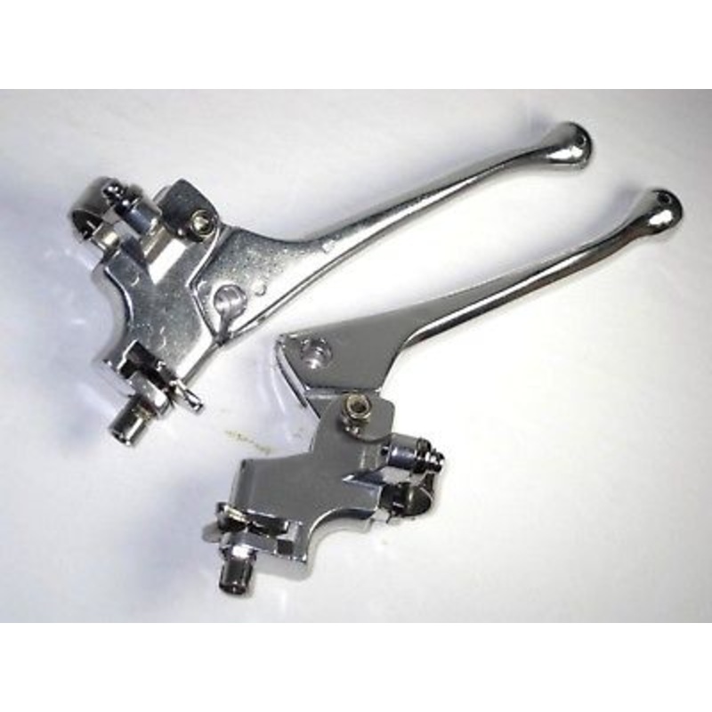 Doherty racing style alloy lever set Cafe Racer Domi Gold Star Triumph BSA