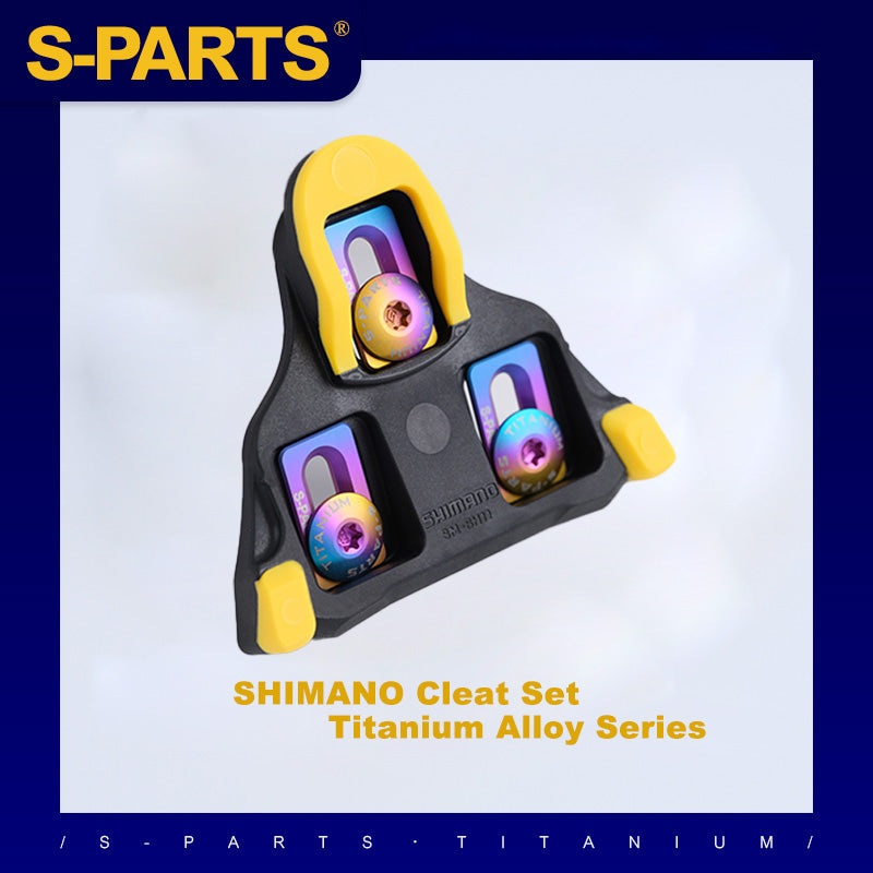 S-PARTS Titanium Alloy Cleat Screw Set for Shimano Road Bike Cleats