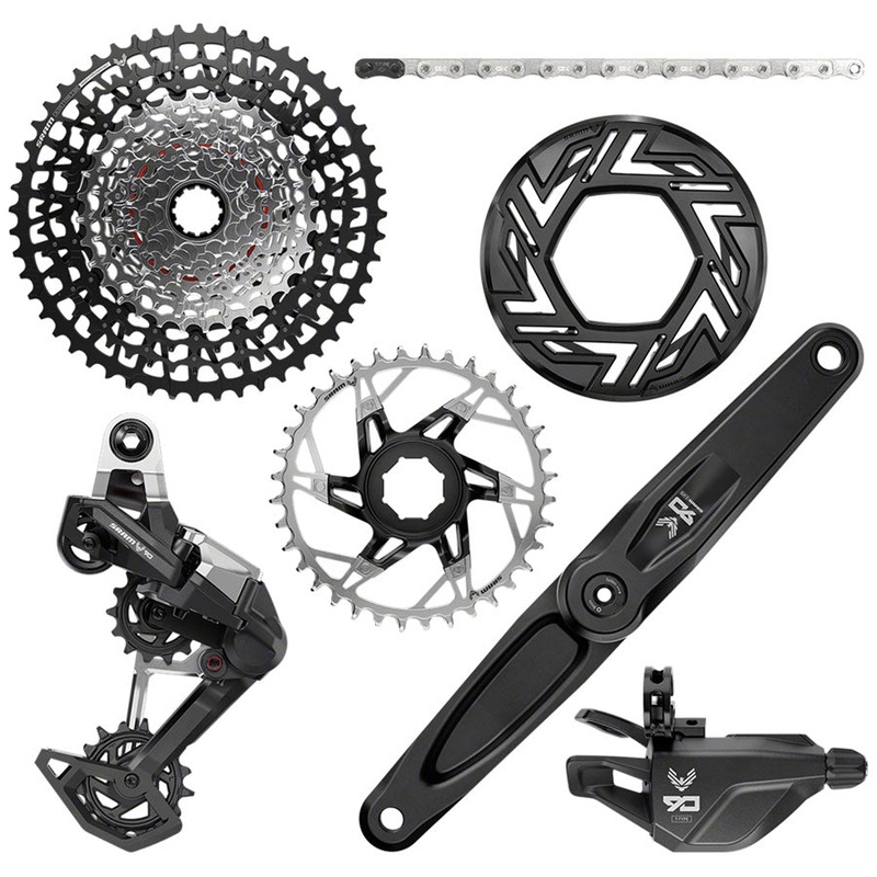 SRAM Eagle 90 Ebike Groupset –  160mm, Brose, 36T, Clip-on Guard, Chain, XS-1275 10-52t, Single Click Shifter, Rear