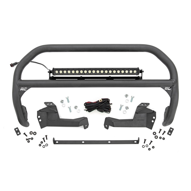 Rough Country | Nudge Bar | 20 Inch Black Single Row LED | Ford Bronco Sport 4WD (2021-2025) | 51041