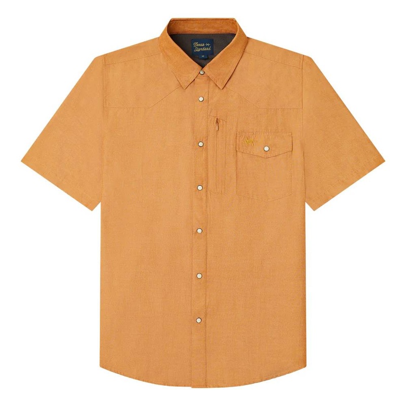Texas Standard Western Field Pearl Snap Shirt – Burnt Orange