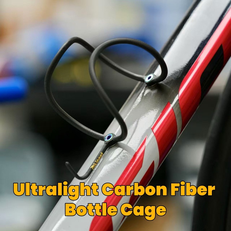 CyKleest Ultralight Carbon Fiber Bottle Cage  Approx. 5g (1pc)  with Optional Titanium Bolts