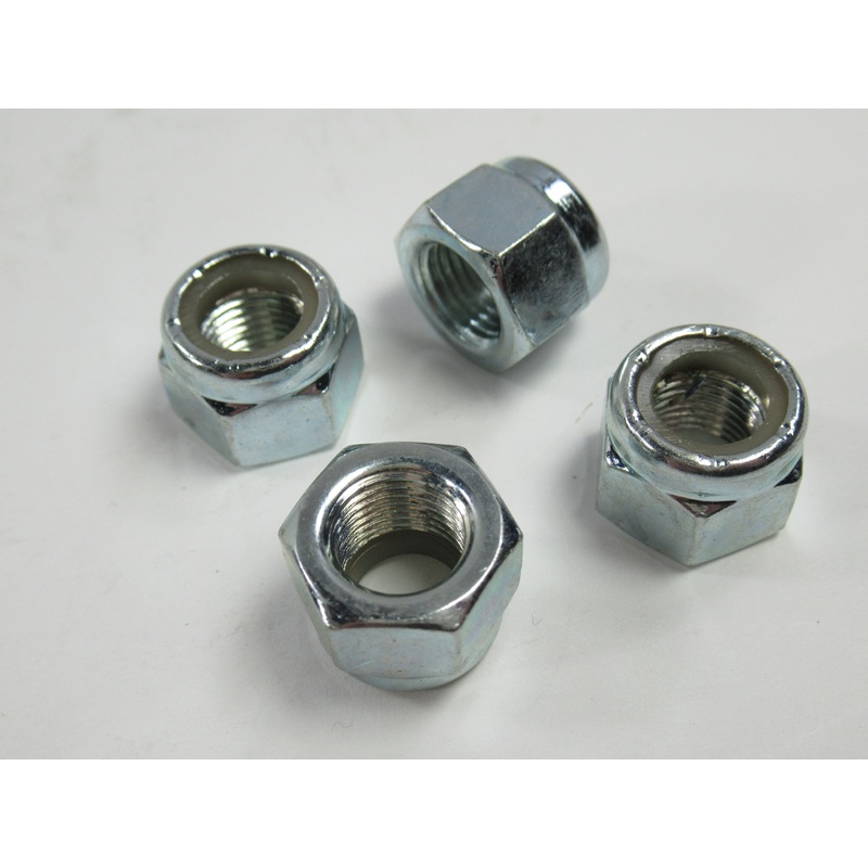 4 each CEI nut 3/8″ x 26 Nyloc Triumph Norton BSA Nylock British thread
