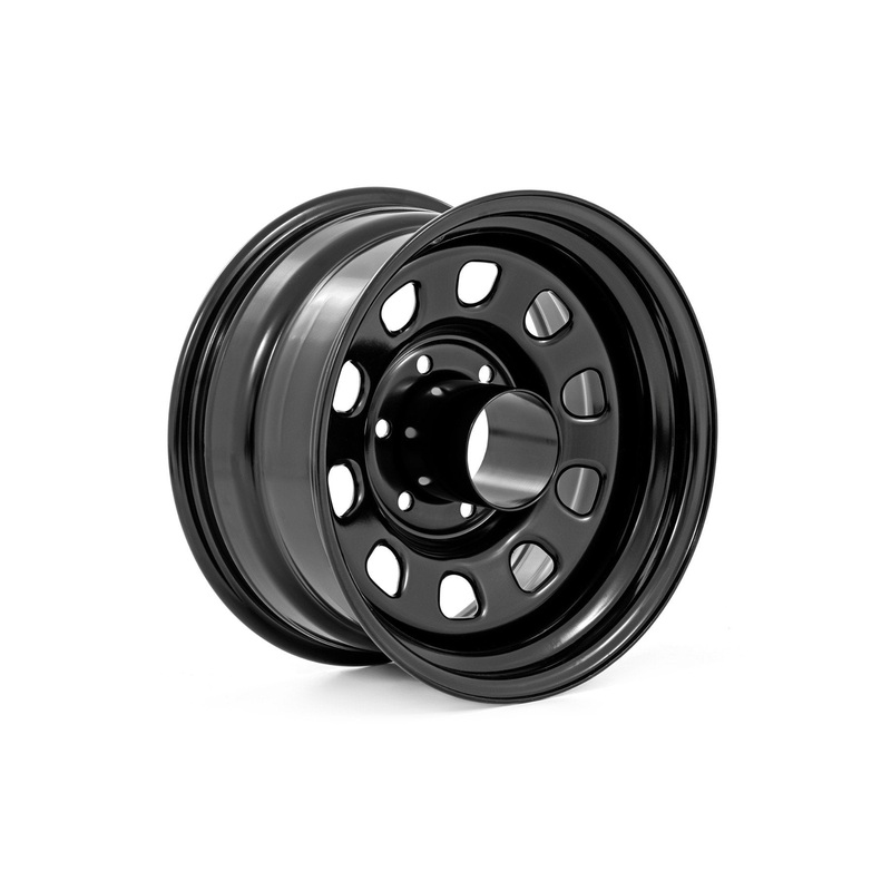 Rough Country | Steel Wheel | Black | 16×8 | 5×5 | 3.30 Bore | -12 | RC52-6873