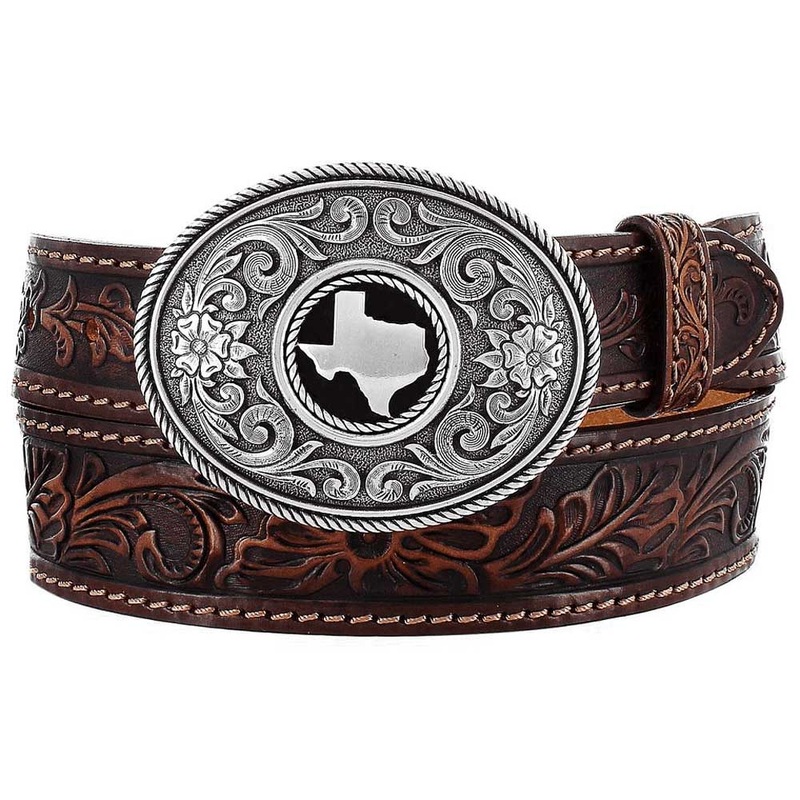 Justin Texas Belt – Brown