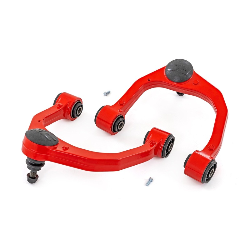 Rough Country | Red Forged Upper Control Arms | OE Upgrade | Toyota 4Runner (10-24)/Tacoma (05-23) | 74401RED