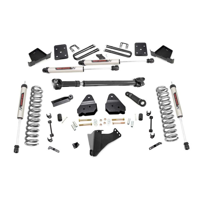 Rough Country | 4.5 Inch Lift Kit | FR D/S | V2 | Ford F-250/F-350 Super Duty 4WD (2017-2022) | 50671