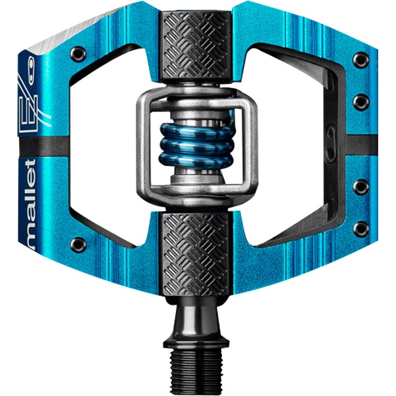 Crankbrothers Mallet Enduro Pedals – Dual Sided Clipless Platform Aluminum 9/16″ Blue
