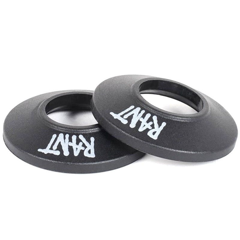 Rant Party Plastic Front Hub Guard  Pair Black
