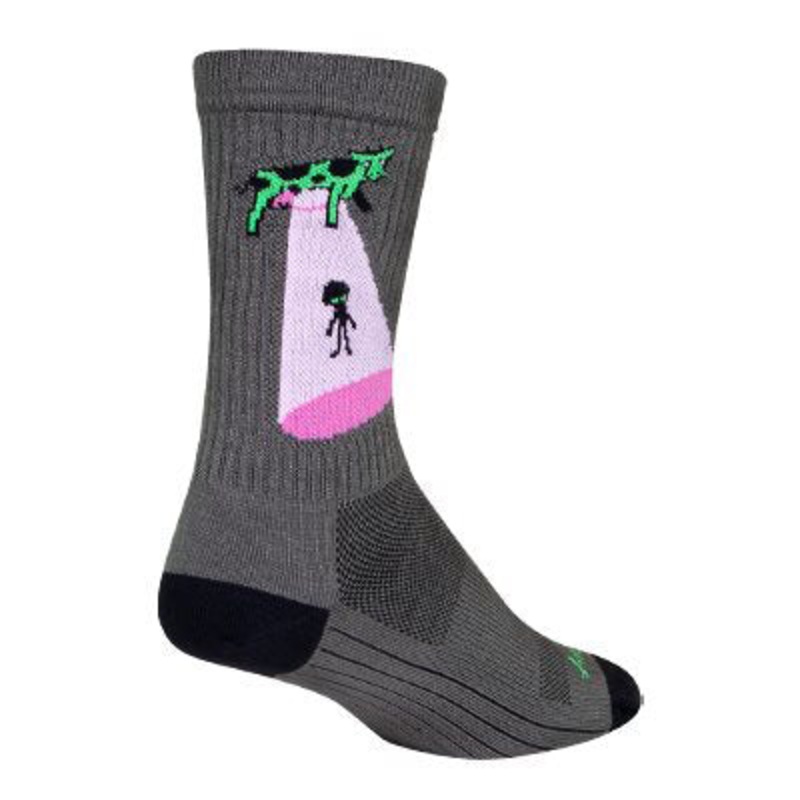 Sockguy Crew Cowspiracy 6″ Socks 9-11 Grey