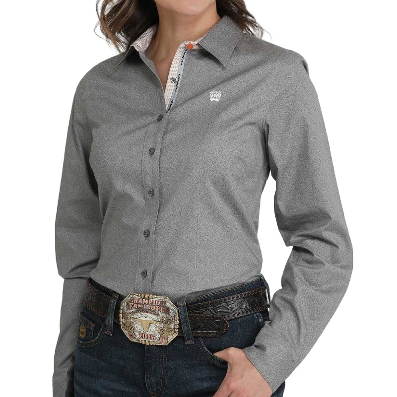 Cinch Women’s Paisley Print Button Down Shirt