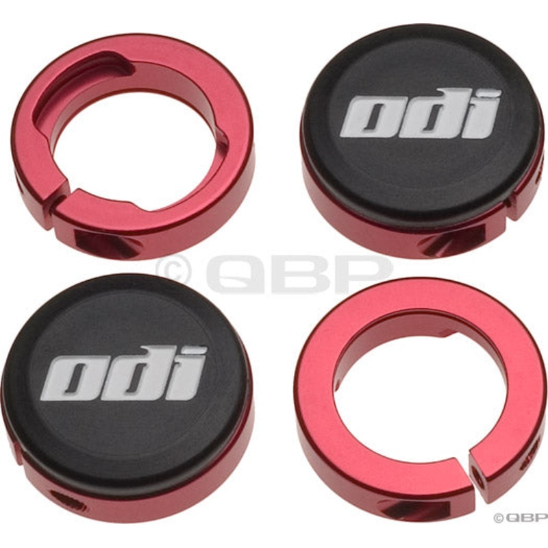 ODI Lock Jaw clamps w/ Snap caps Red set/4