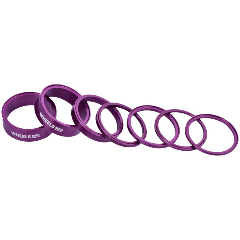 Wheels Manufacturing StackRight Headset Spacer Kit – Purple