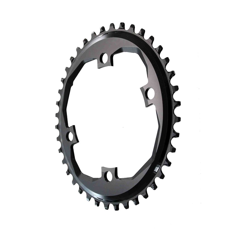 Absolute Black XT Asym 96BCD Round Chainring 32T – Black