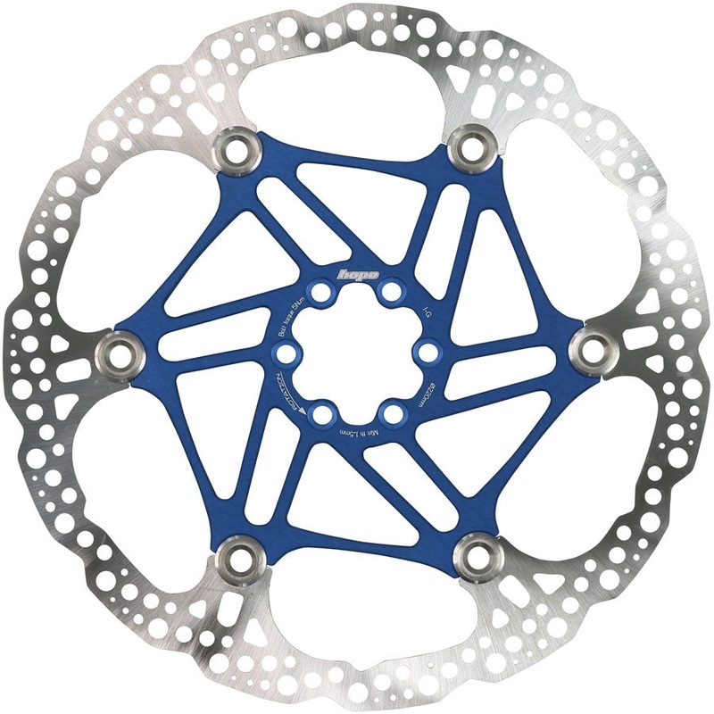 Hope Floating Disc Brake Rotor – 220mm 6-Bolt Blue