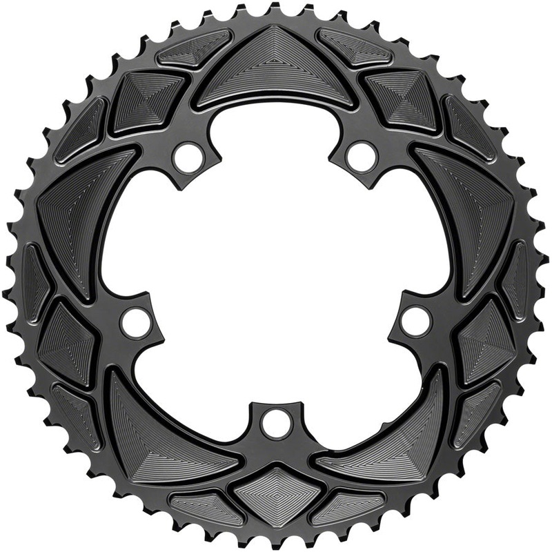 Absolute Black Round Chainring 5x110BCD 52T – Black