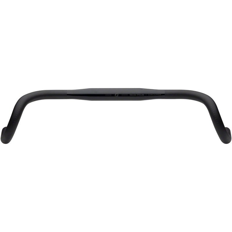 Salsa Cowchipper Deluxe Drop Handlebar – 31.8mm Clamp 50cm Width Aluminum BLK