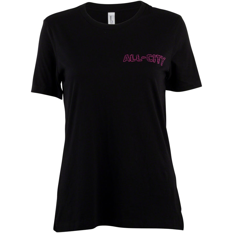 All-City Night Claw Womens T-Shirt – Black Blue/ Green Magenta Medium