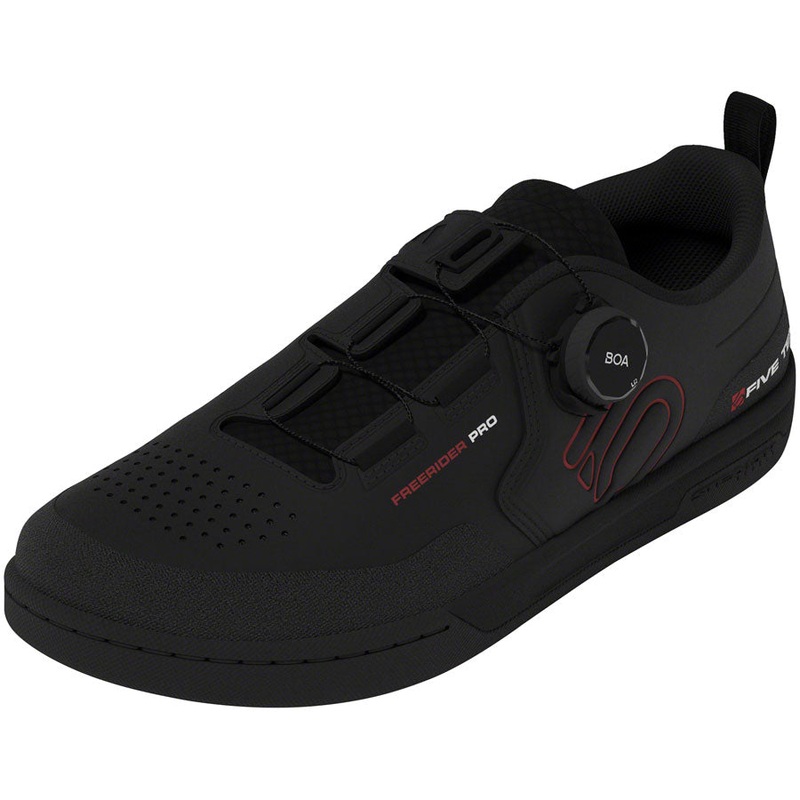 Five Ten Freerider Pro BOA Flat Shoes – Mens Core Black/Red/FTWR White 10