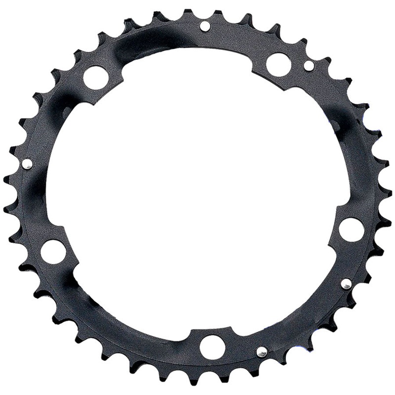 FSA Steel Road Triple Chainring 1x 39T Tooth Count 130BCD 5-Bolt Pattern 10-Speed Compatible  BLK