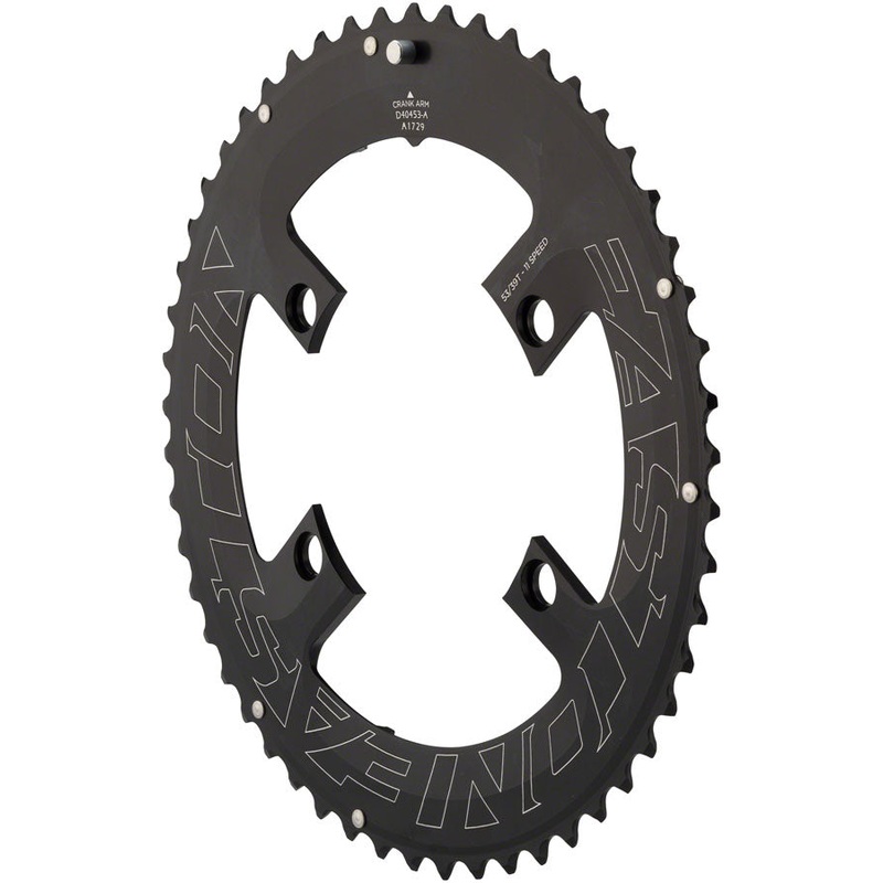 Easton Asymmetric Chainring: 4-Bolt 11-Speed 53t Black
