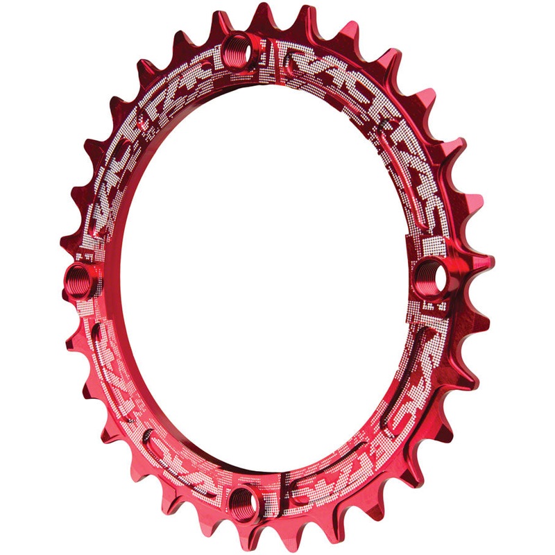 RaceFace Narrow Wide Chainring: 104mm BCD 30t Red