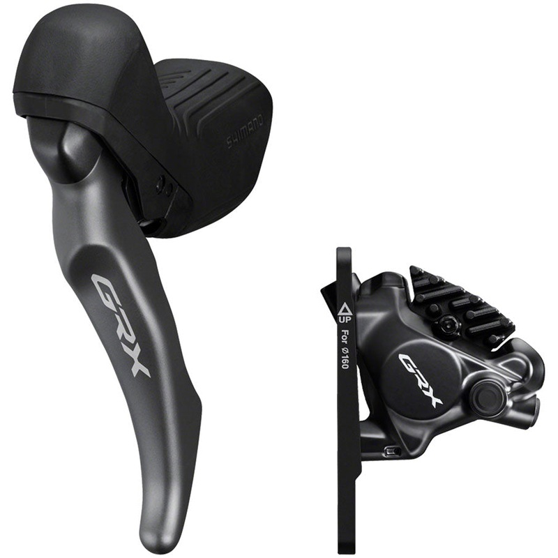 Shimano GRX ST-RX820-LA Brake/Dropper Remote Lever BR-RX820 Hydraulic Disc Brake Caliper – Left/Front Flat Mount Caliper