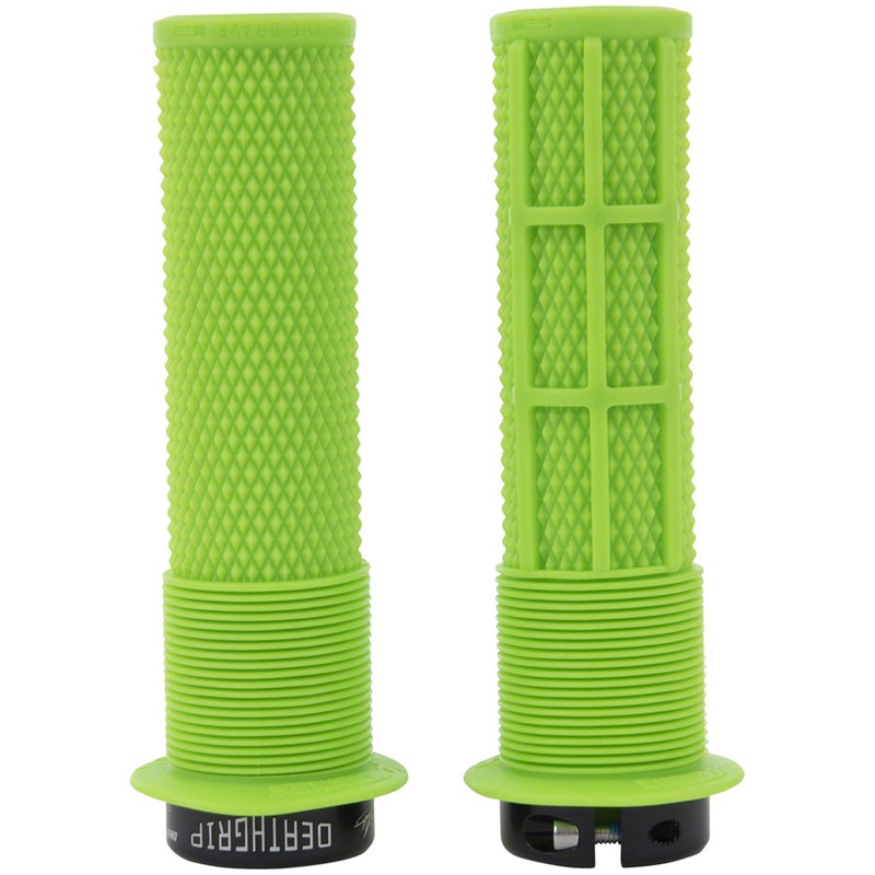 DMR DeathGrip Flanged Grips – Thick Lock-On Sick Green